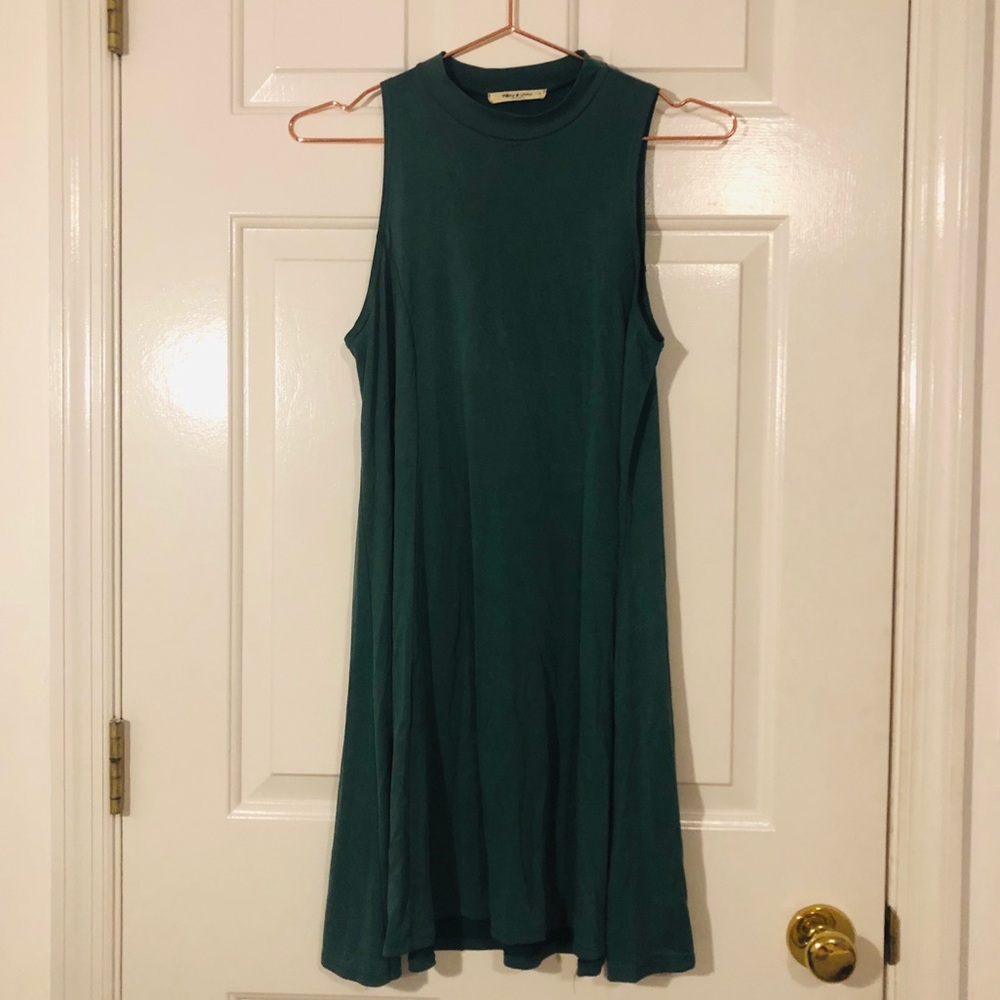 Teal Mikey & Joey Dress